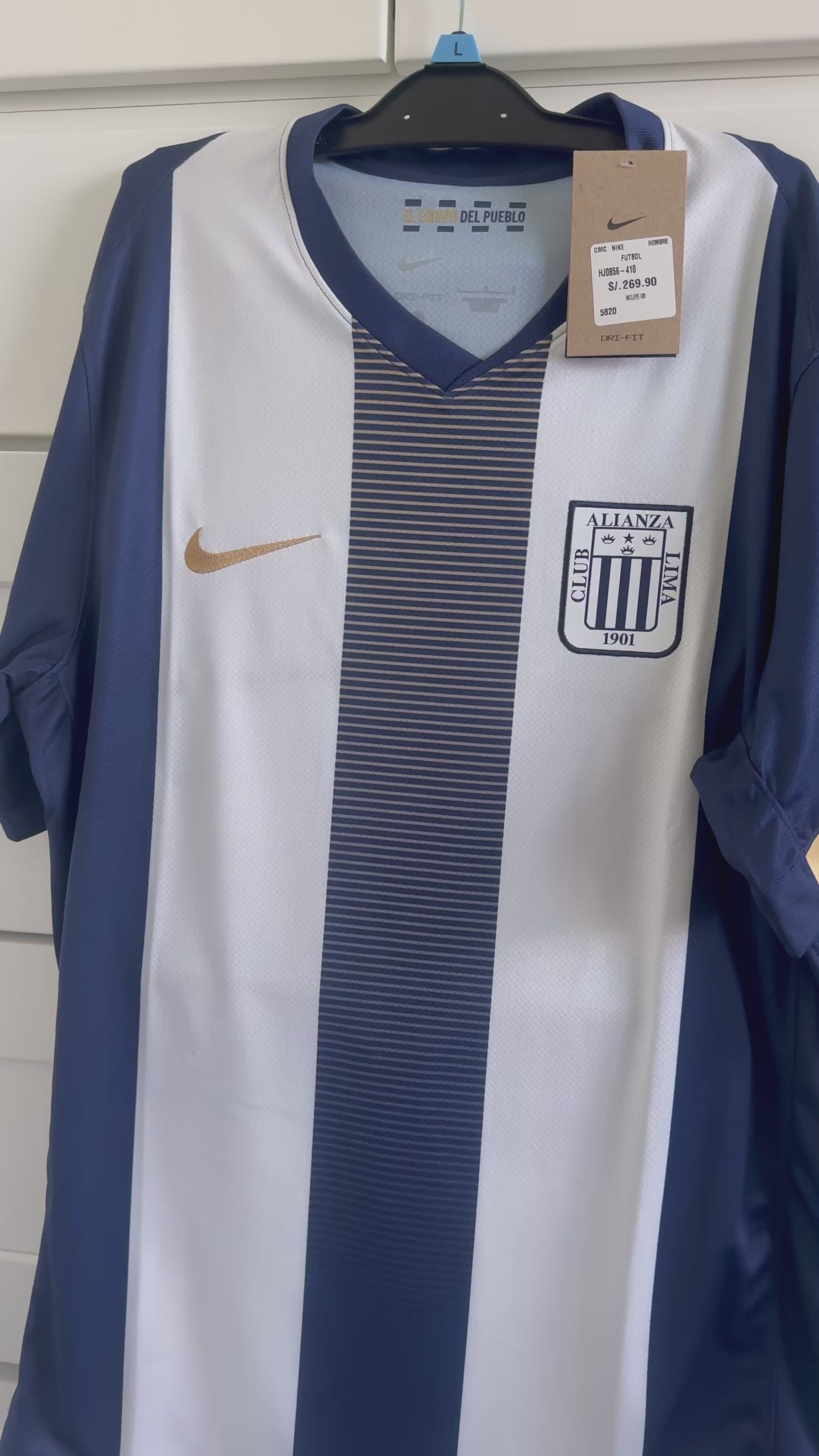 Nike Alianza Lima 2025 Official Jersey Original Soccer Shirt from